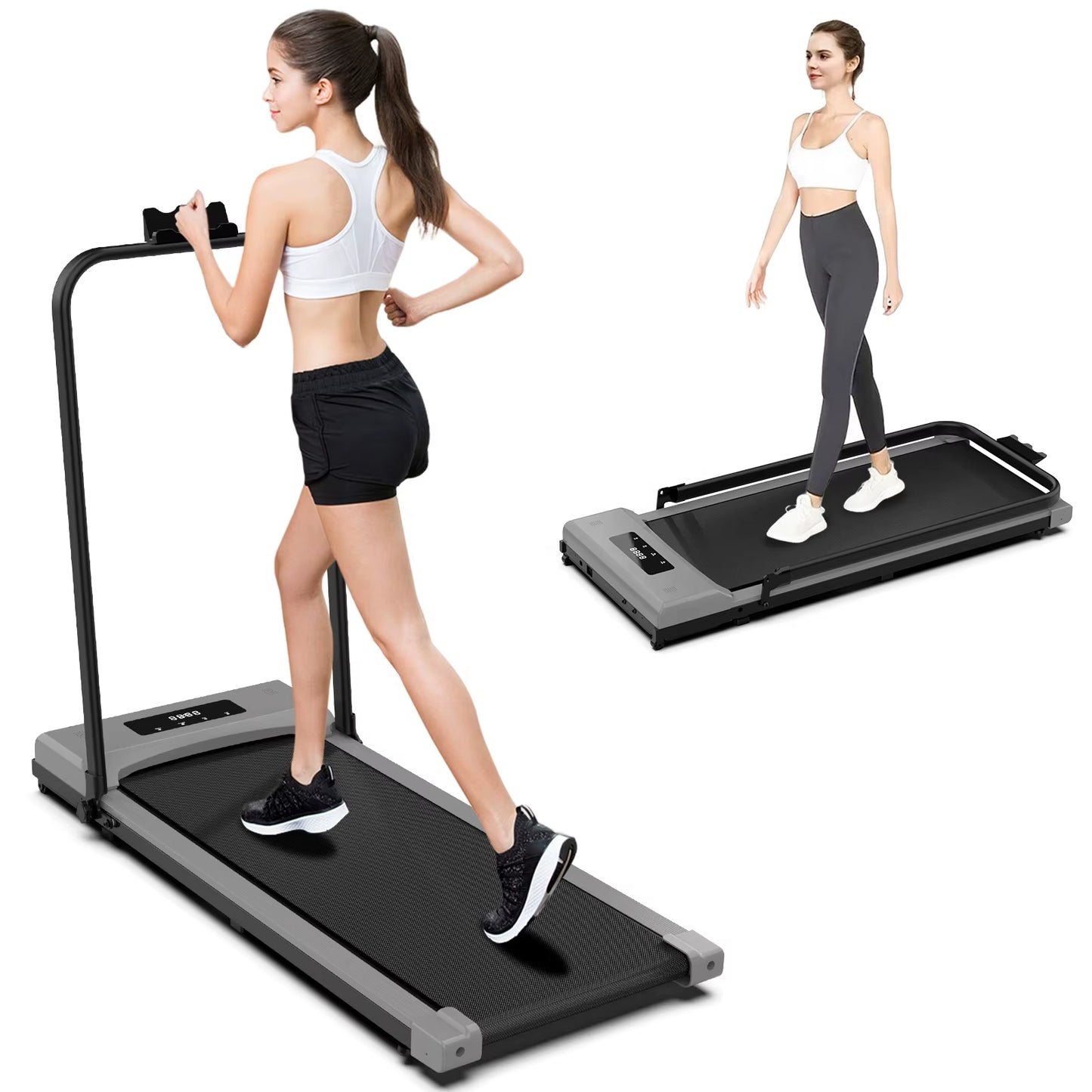 Multi-Function Treadmill Mini Display Remote-Controllable Speed-Adjustable Foldable Lightweight Treadmill Fitness Equipment