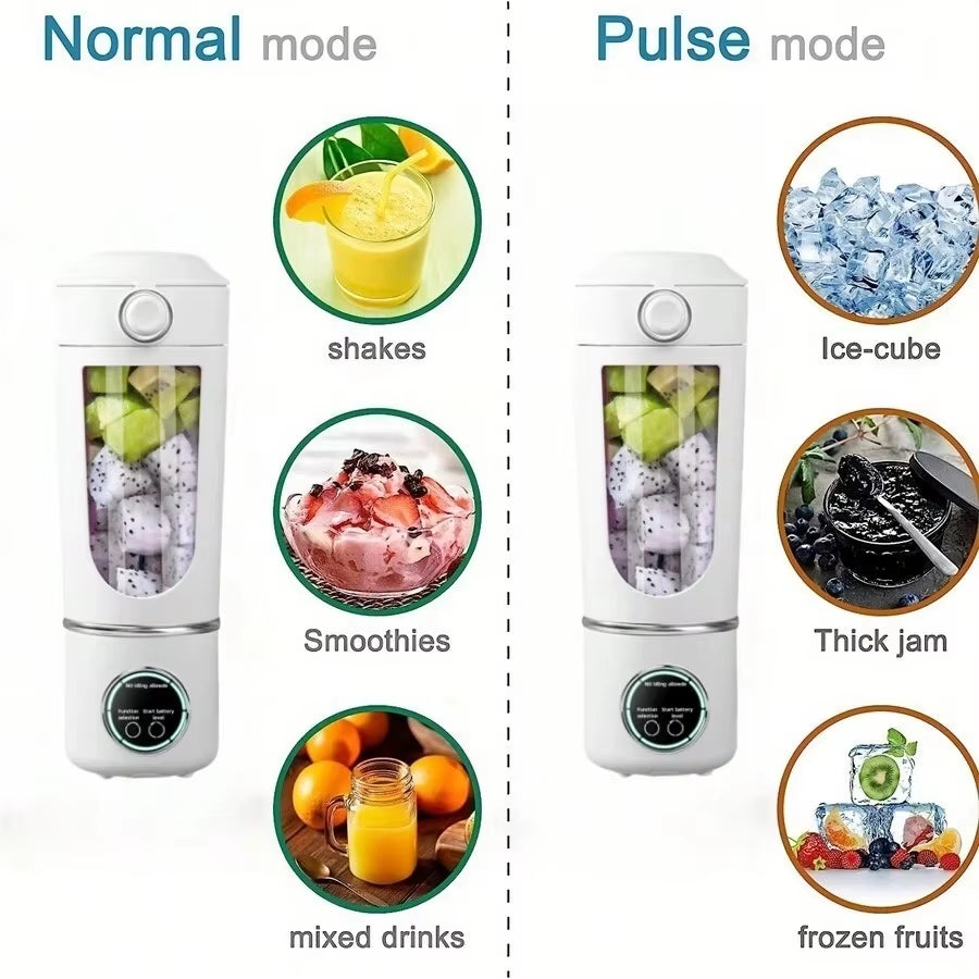New Portable Juice Maker Blender for Shakes Smoothie 700ML Durable Juicer Steel Blades 2 in 1 Blender Bottle Smoothie Portable
